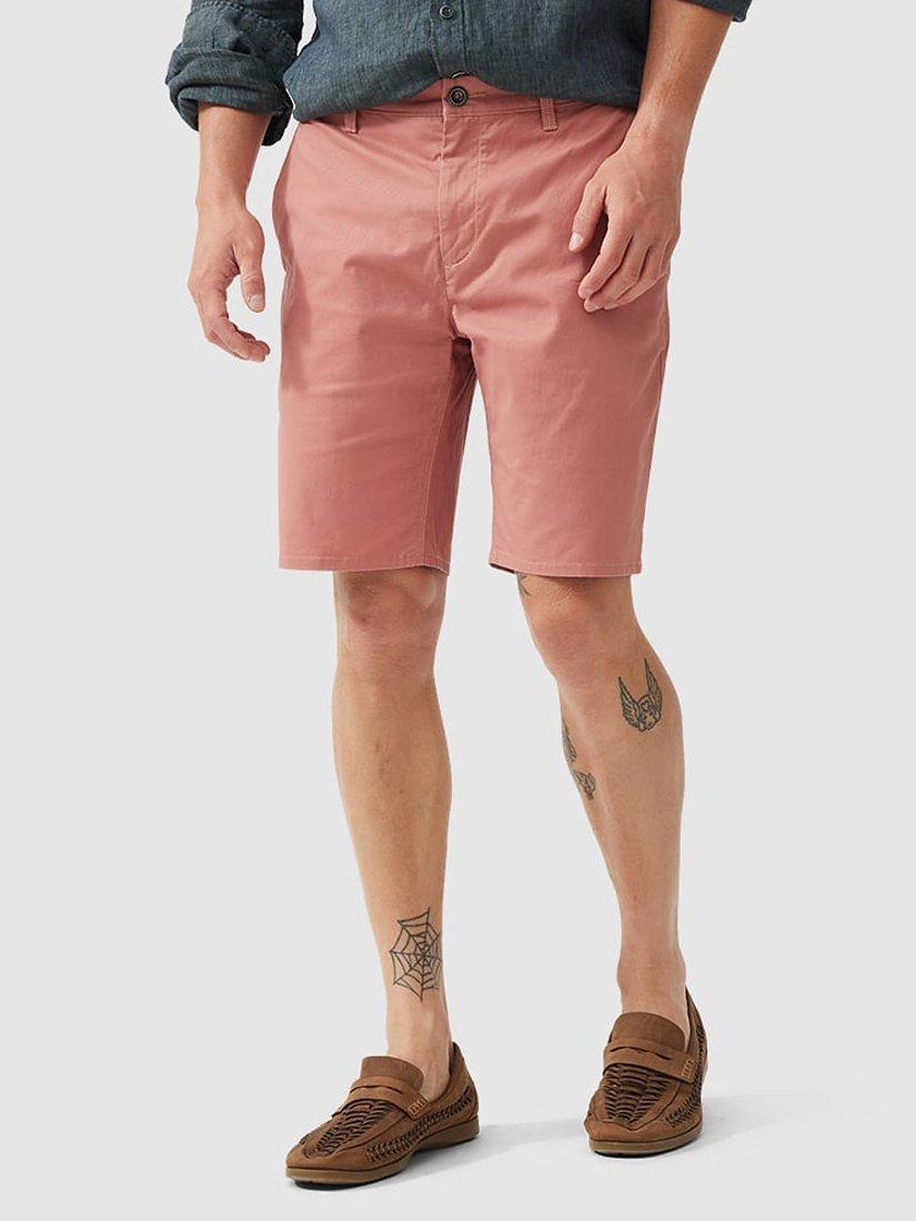 Rodd & Gunn North Thames Stretch Cotton Slim Bermuda Shorts, Coral