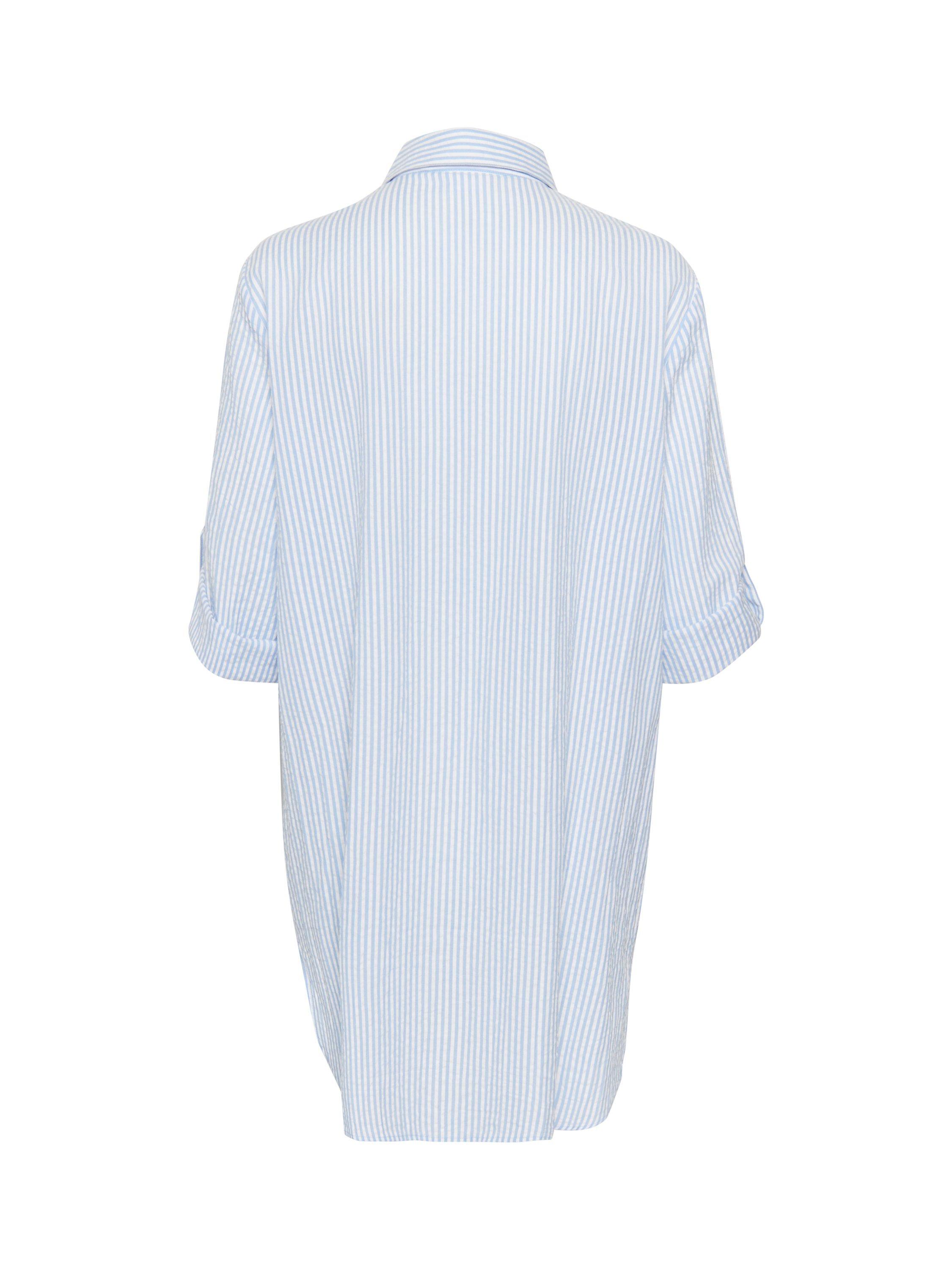 Product image 5 of 5, which shows Saint Tropez Ziba Long Sleeve Button Tunic, Dutch Canal, XL