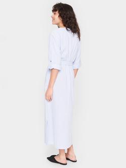 Saint Tropez Ziba Button Long Sleeve Midi Dress, Dutch Canal - view 2, Dutch Canal
