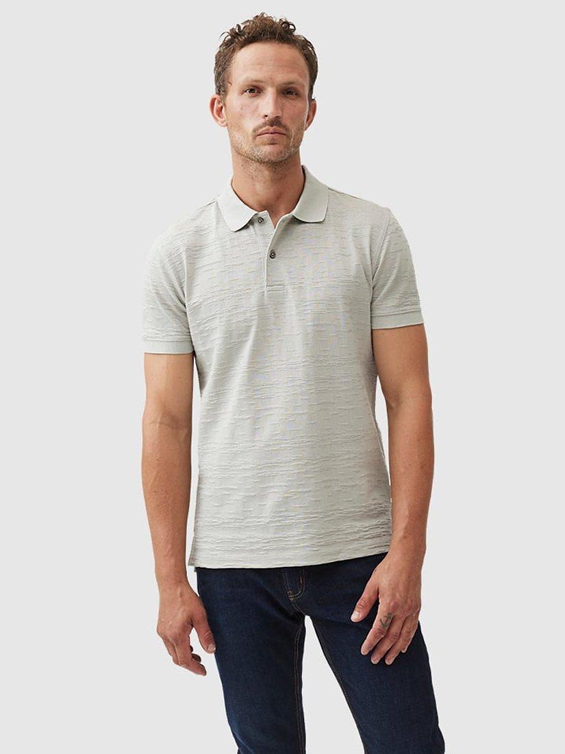 Rodd & Gunn Banks Roads Cotton Slim Fit Short Sleeve Polo, Stone