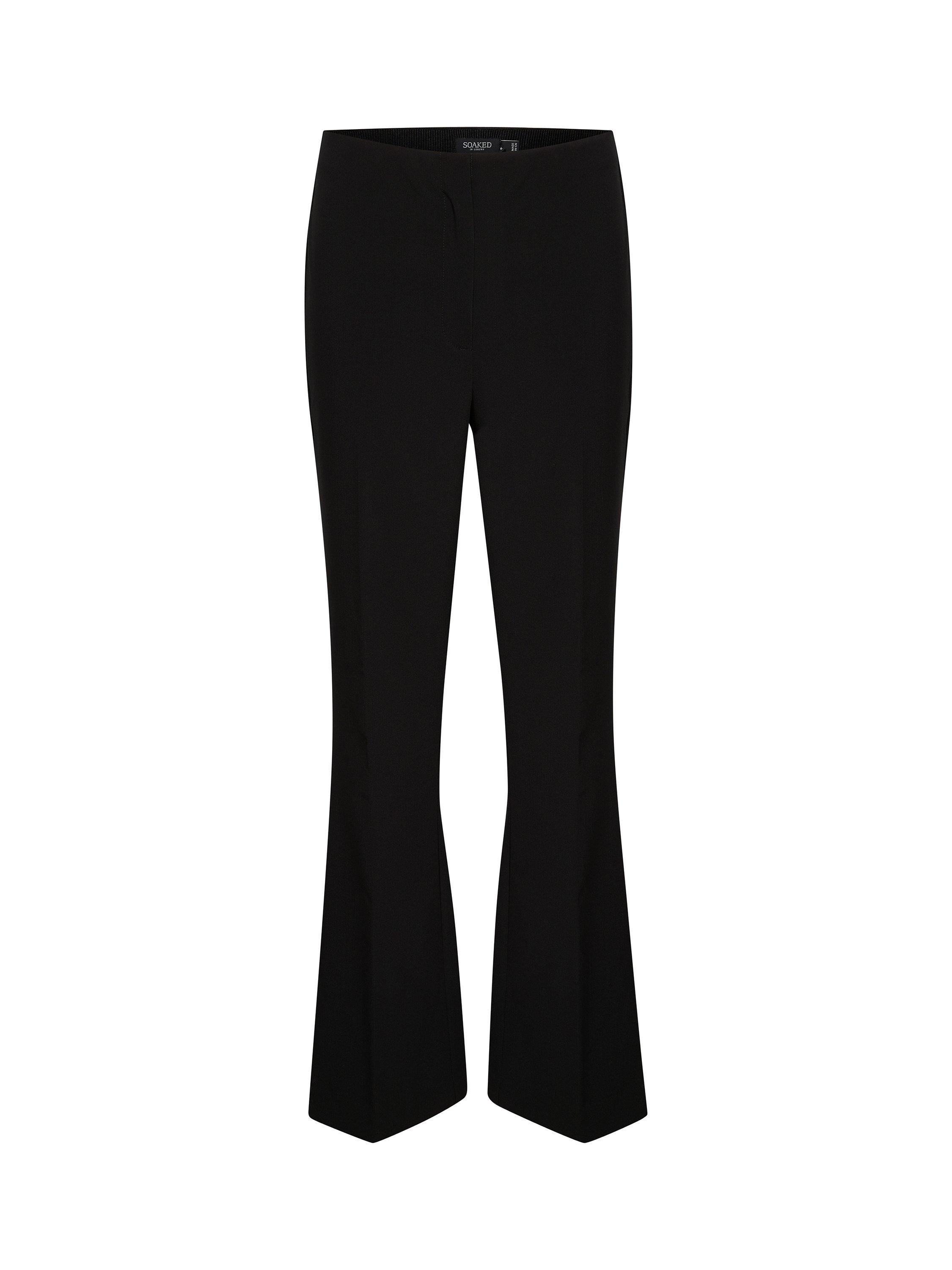 Product image 5 of 6, which shows Soaked In Luxury Corinne High Waisted Wide Legs Trousers, Black, XS