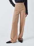PAIGE Sasha High Rise Wide Leg Jeans, French Latte