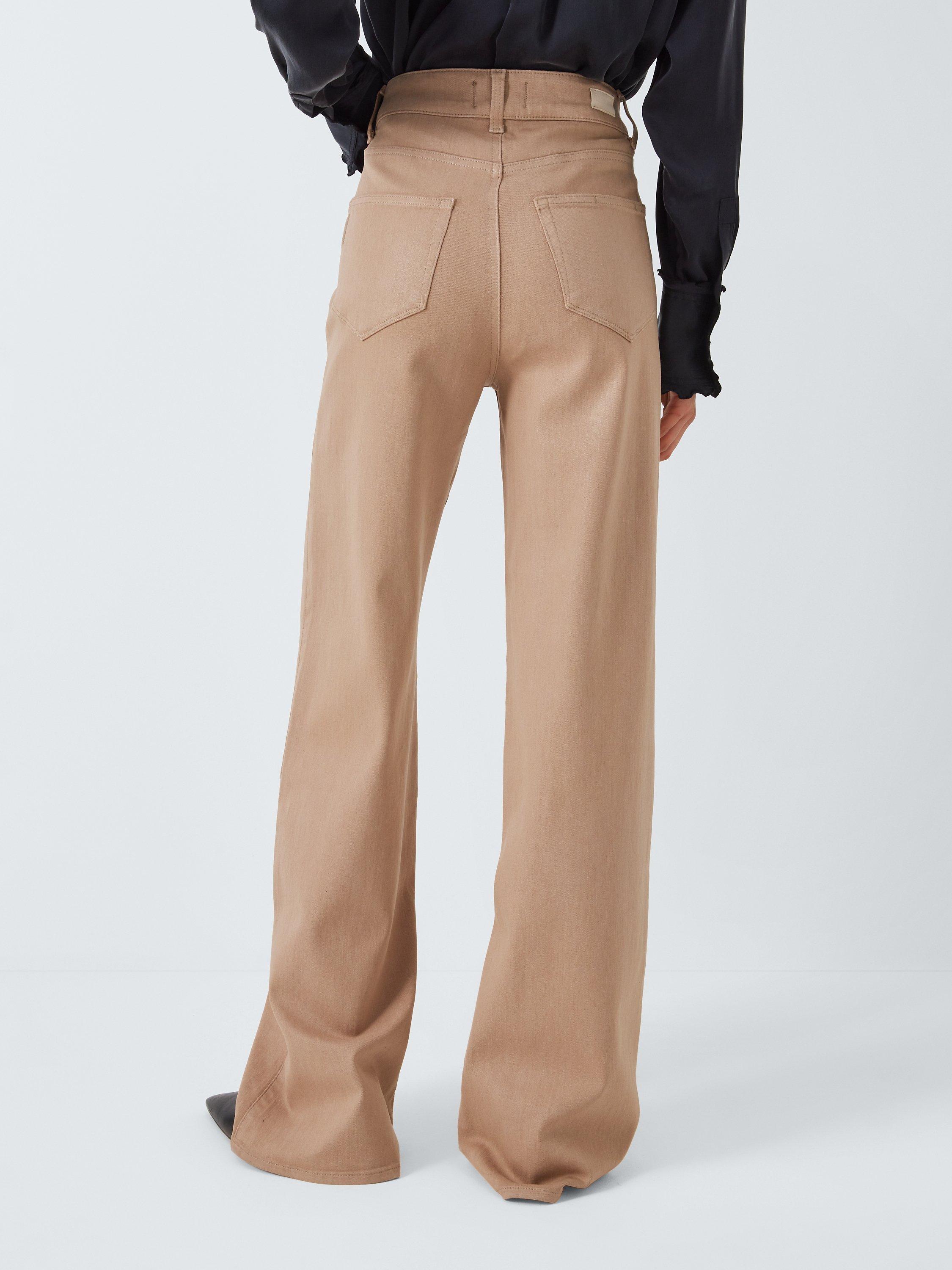 Product image 2 of 6, which shows PAIGE Sasha High Rise Wide Leg Jeans, French Latte, 24
