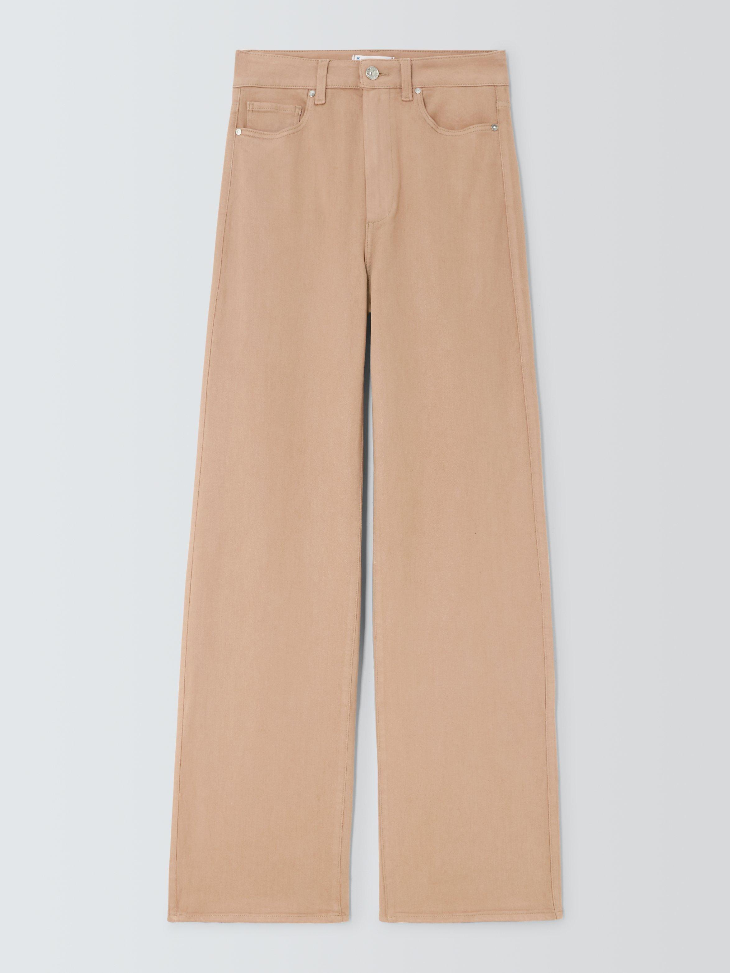 Product image 4 of 6, which shows PAIGE Sasha High Rise Wide Leg Jeans, French Latte, 24