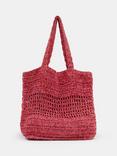 HUSH Capri Crochet Tote Bag, Red/Multi