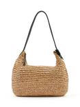 HUSH Sophie Straw Crossbody Bag, Natural