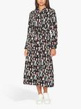 Sisters Point Animal Print Shirt Midi Dress, Multi