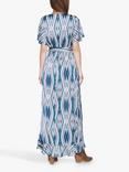 Sisters Point Ehtnic Print Maxi Wrap Dress, Blue/Multi