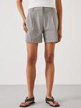 HUSH Shona Striped Shorts, Grey