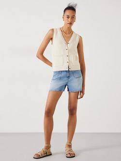 HUSH Rowan Denim Shorts - view 2, Mid Authentic Wash