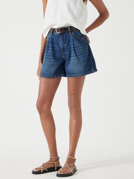 HUSH Larissa Denim Shorts - view 2, Mid Authentic