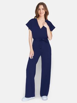 Sisters Point Girl Wide Leg Jumpsuit, Navy, Navy