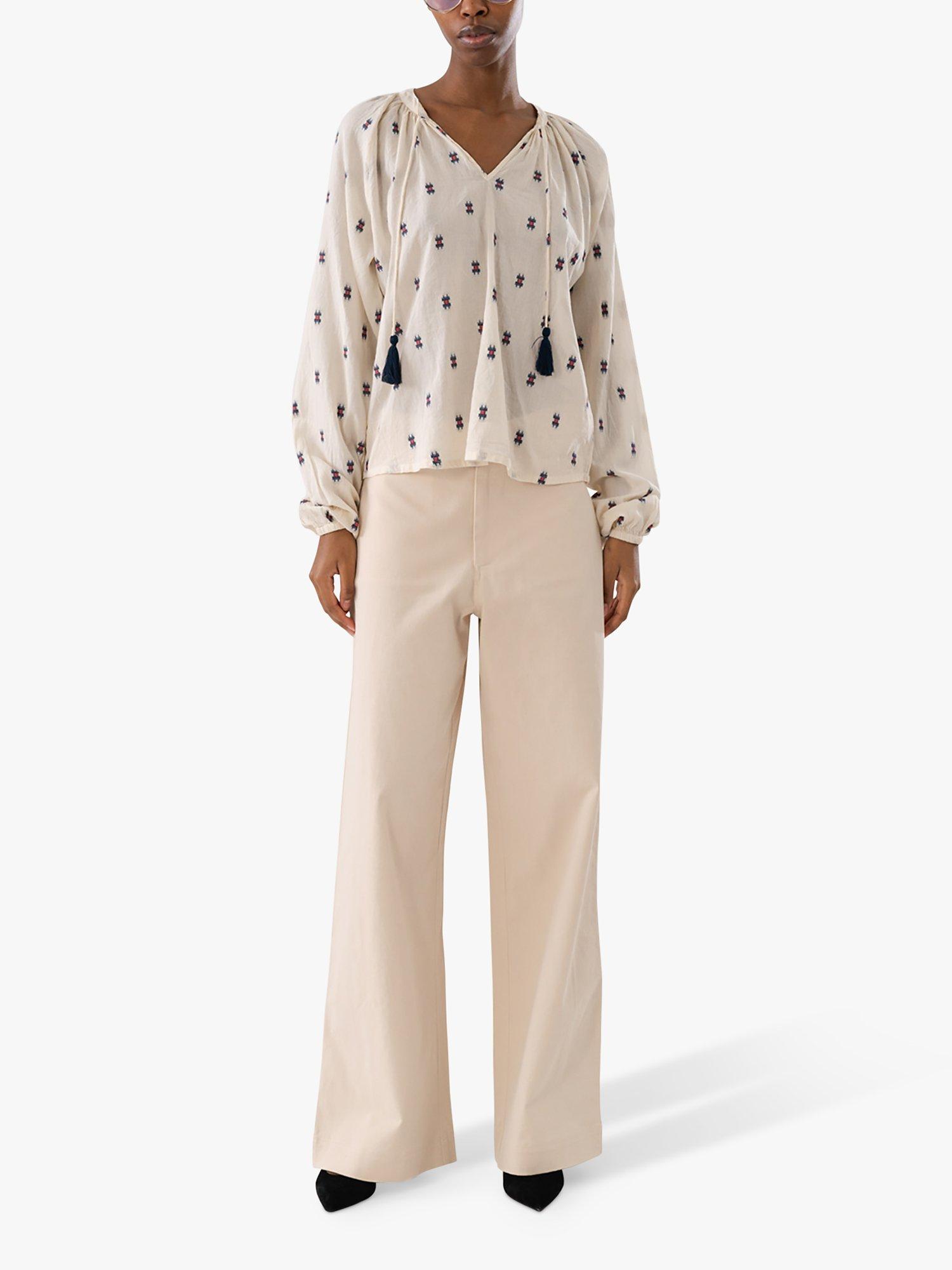 Lollys Laundry Florida Trousers, Creme