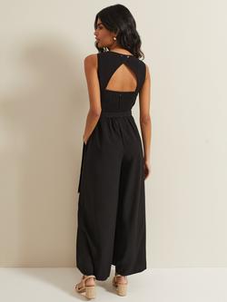 Phase Eight Marta Culotte Jumpsuit, Black - view 2, Black