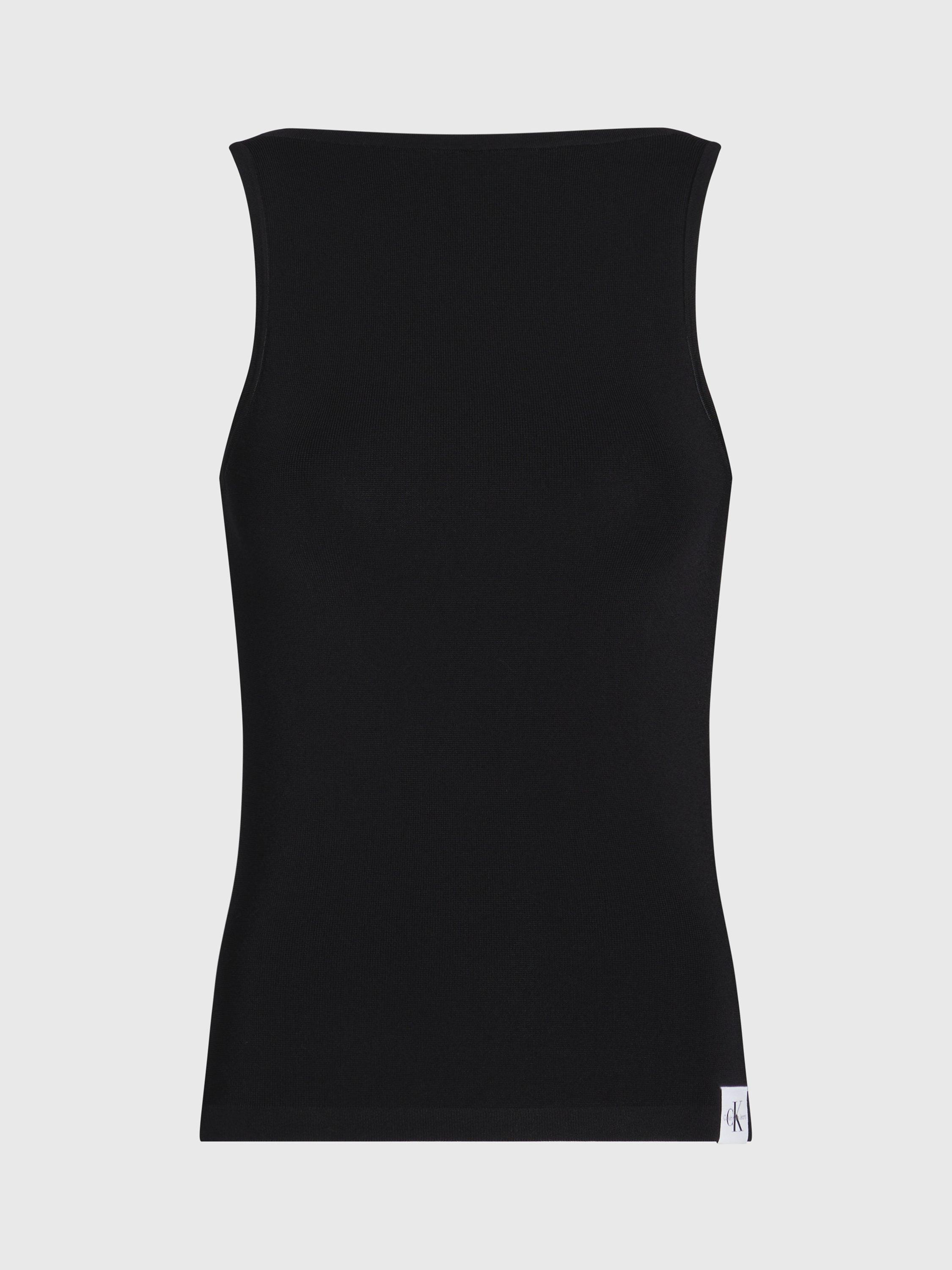 Calvin Klein Archieve Knitted Tank Top, Black