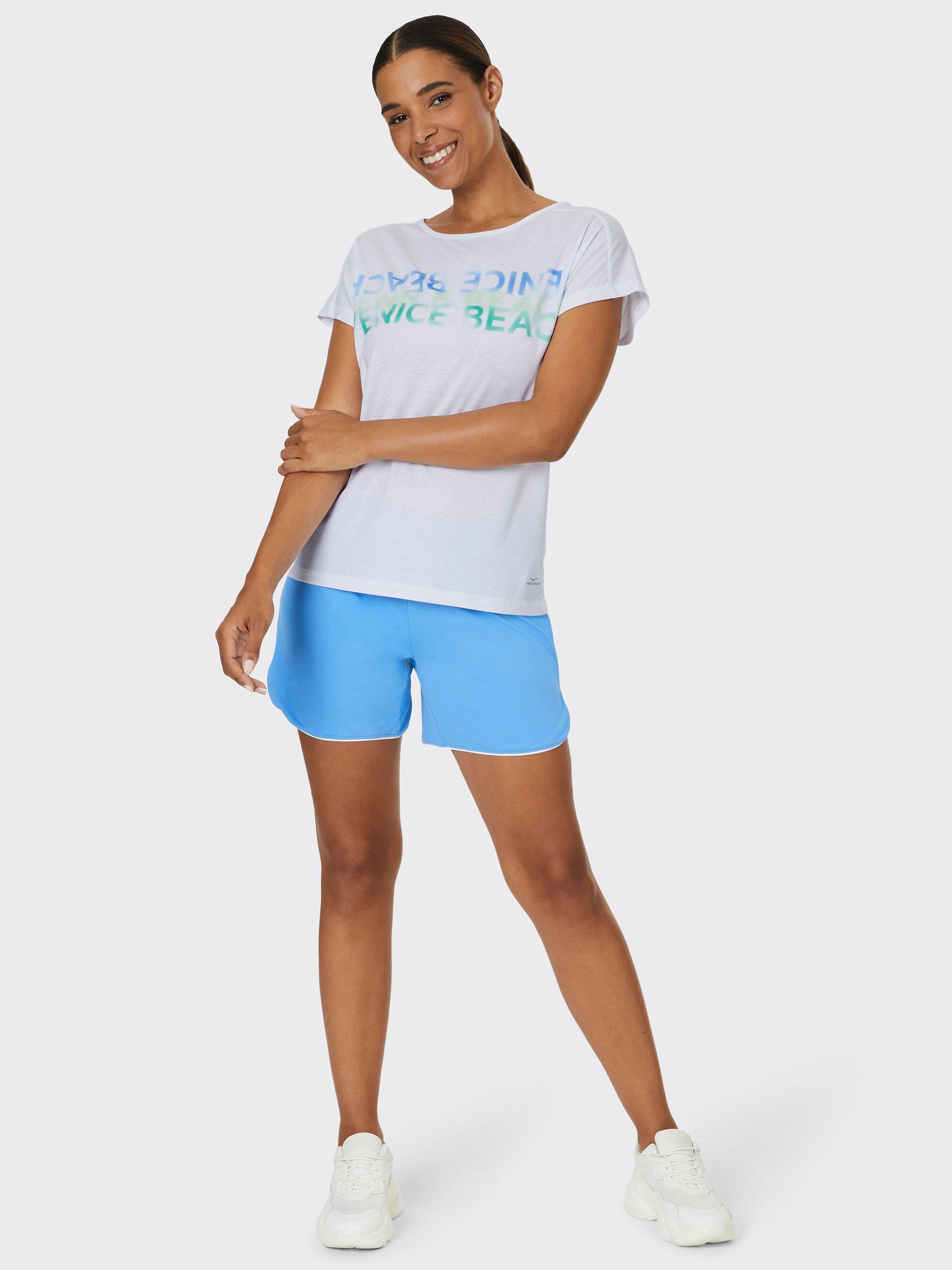 Product image 3 of 7, which shows Venice Beach Tia T-Shirt, White/Multi, XS