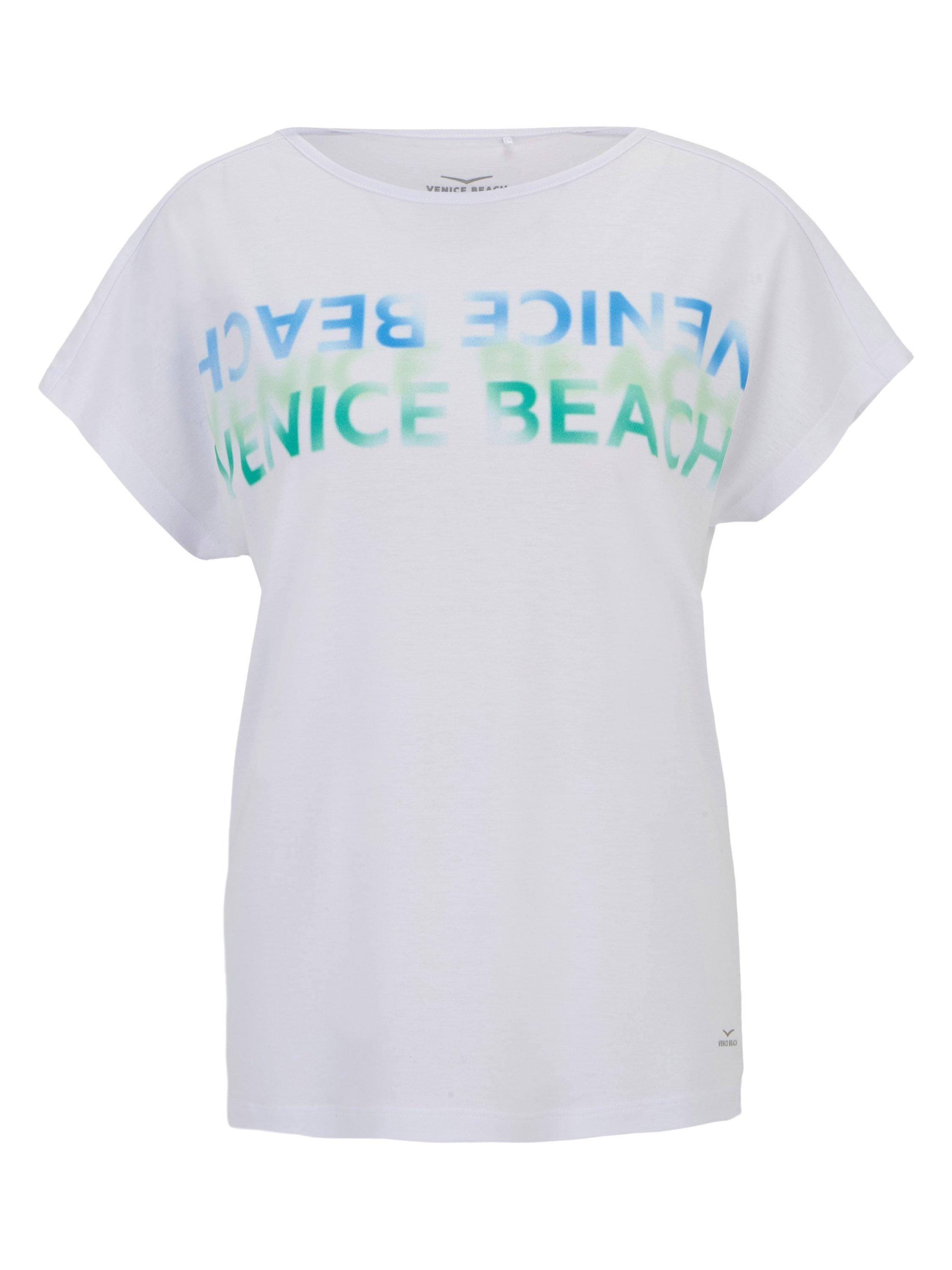 Product image 4 of 7, which shows Venice Beach Tia T-Shirt, White/Multi, XS