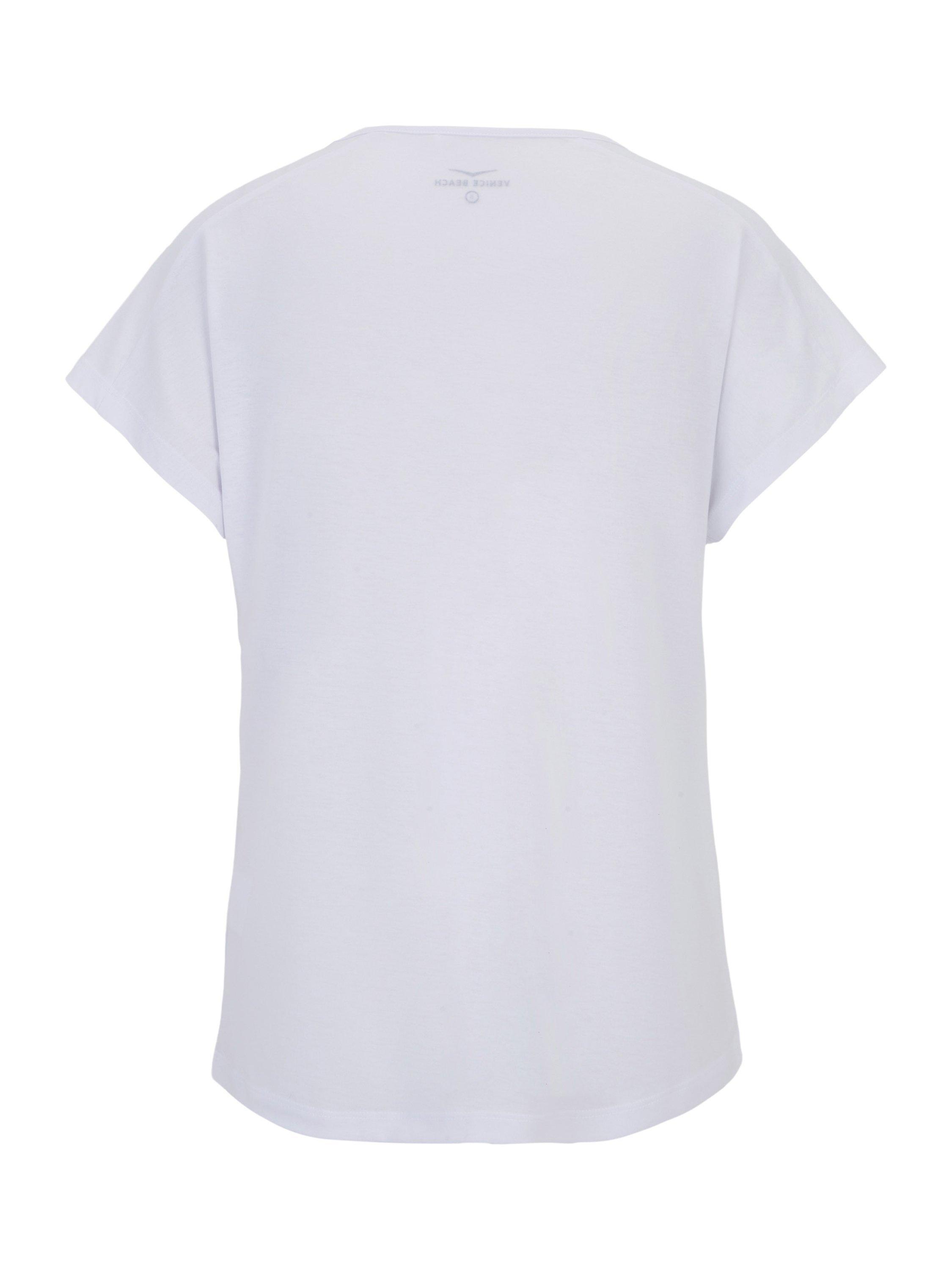 Product image 5 of 7, which shows Venice Beach Tia T-Shirt, White/Multi, XS