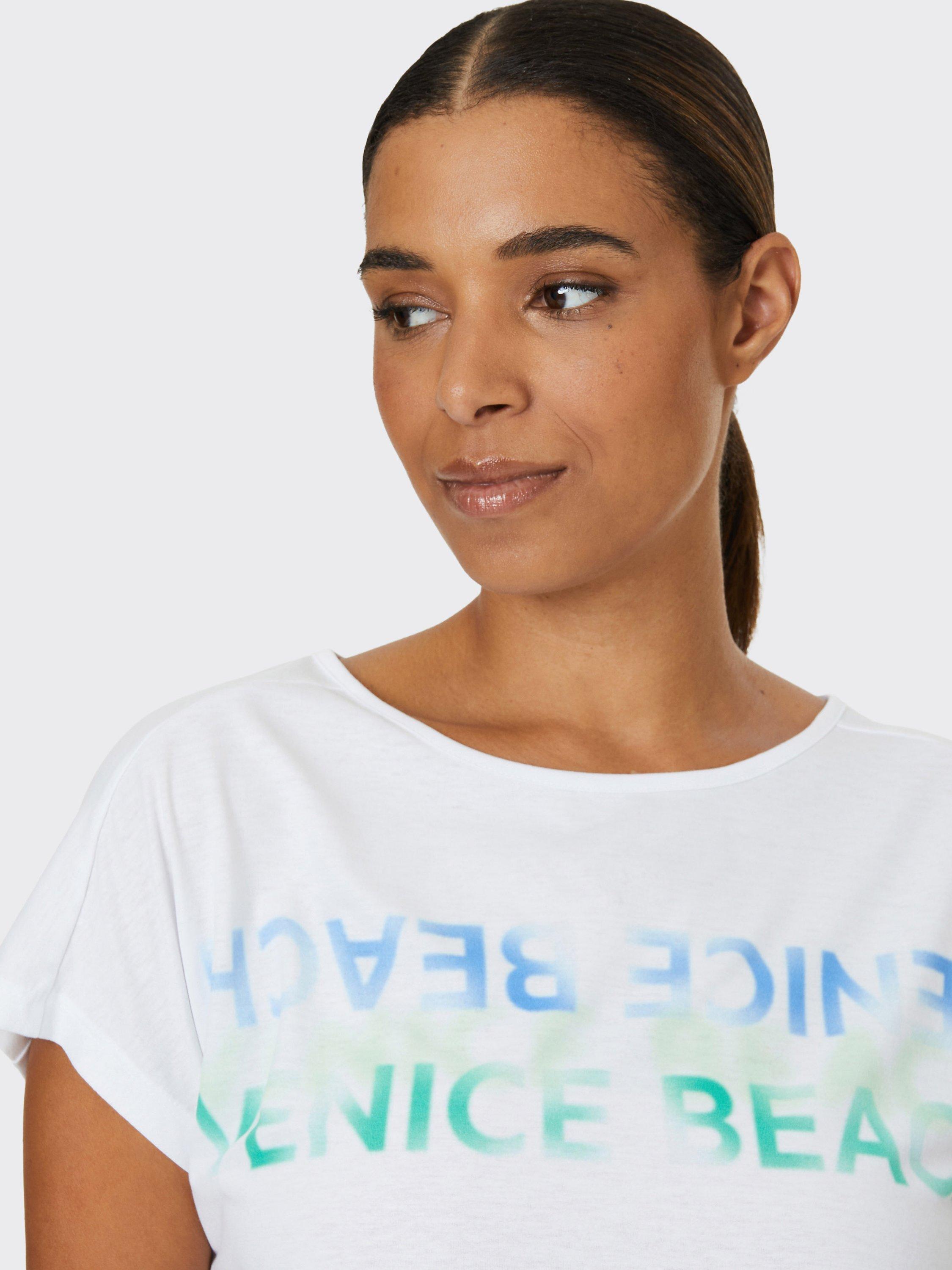Product image 6 of 7, which shows Venice Beach Tia T-Shirt, White/Multi, XS