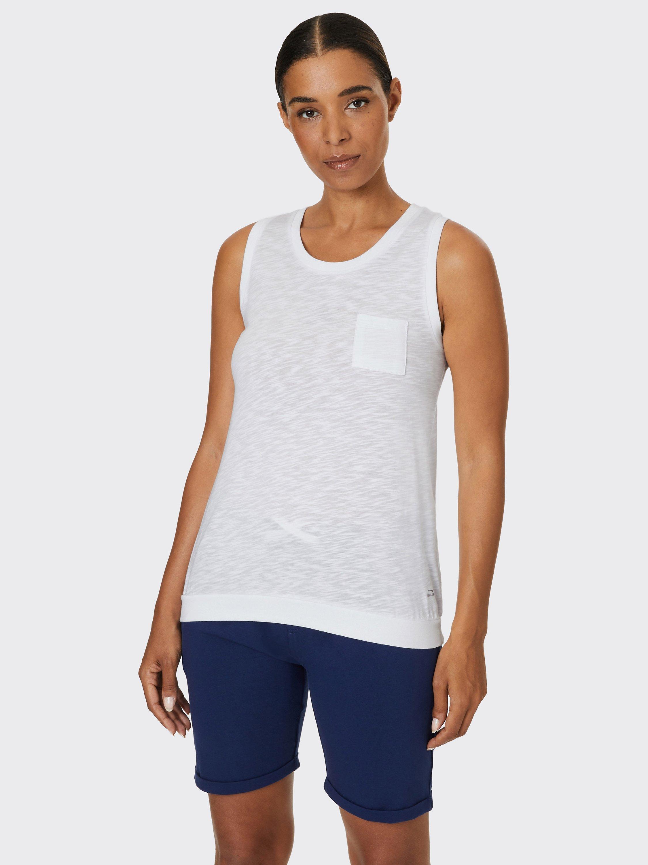 Product image 1 of 7, which shows Venice Beach Remy Tank Top, White, XS