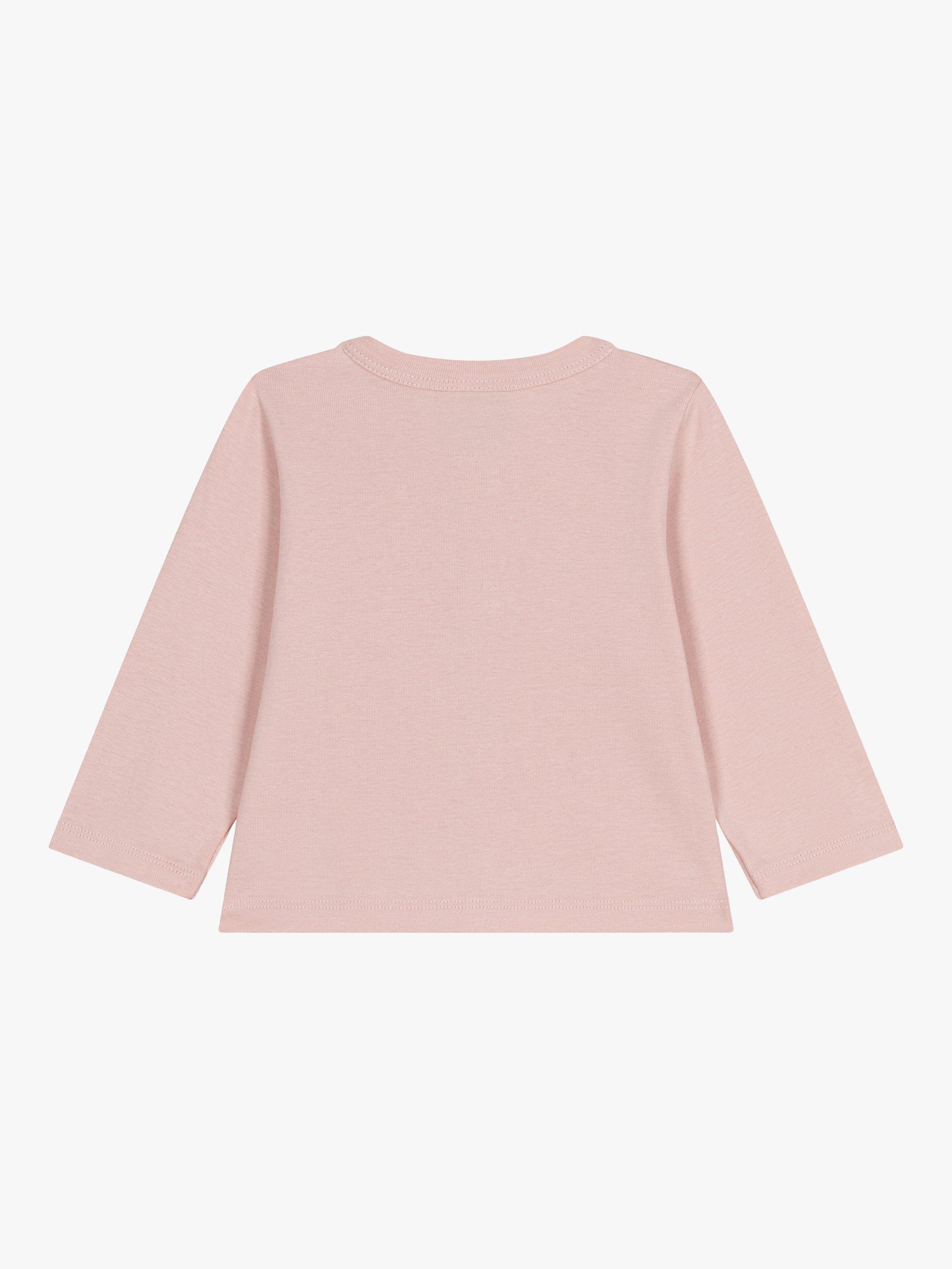 Product image 2 of 4, which shows Petit Bateau Baby Cotton Press Stud Cardigan, Saline, 3 years