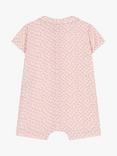 Petit Bateau Baby Gauze Floral Print Romper, Pink