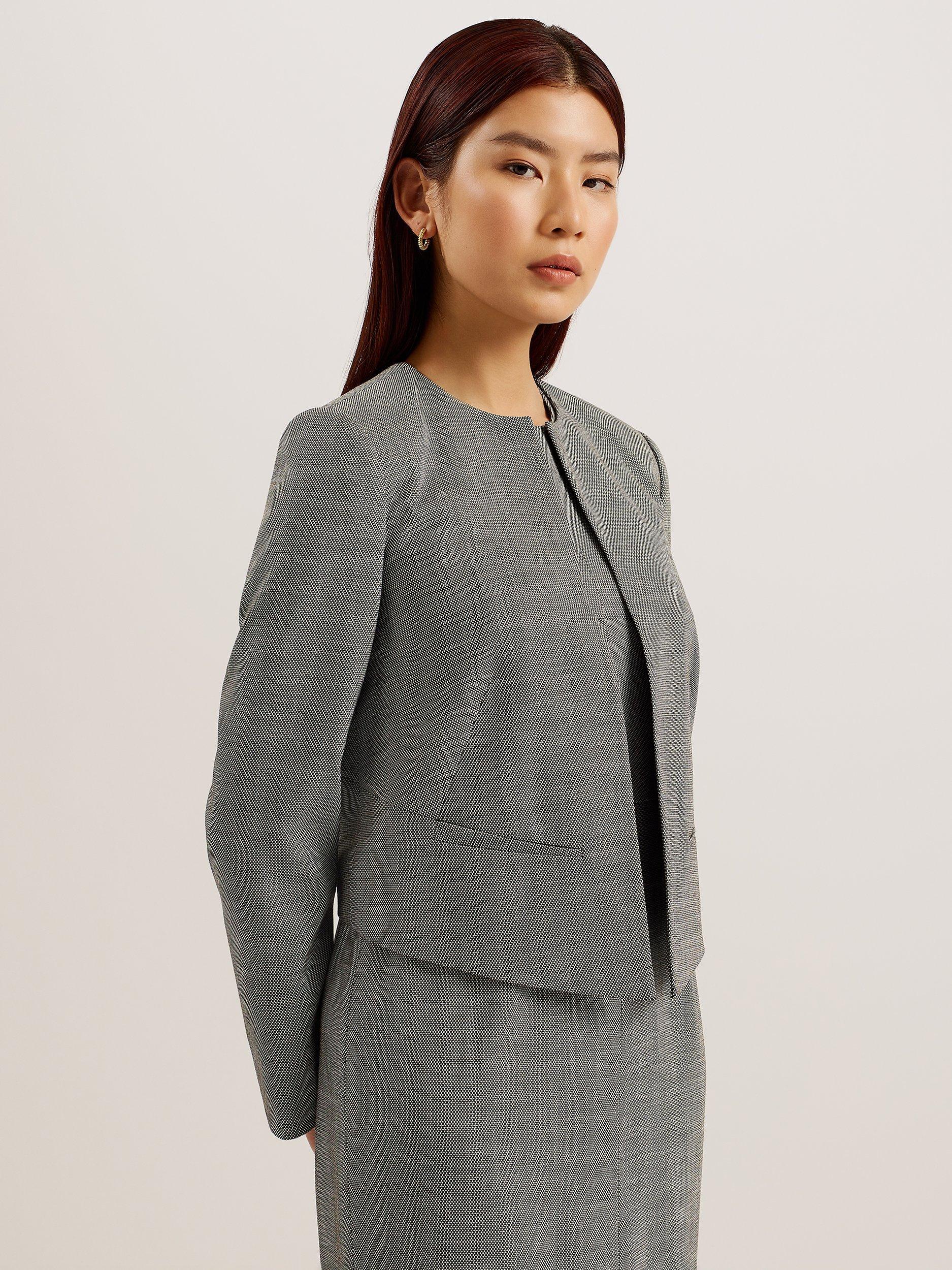 Ted Baker Yutaka Cropped Tailored Jacket, Black