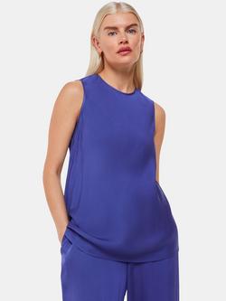 Whistles Petite Clara Longline Shell Top, Blue, Blue