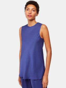 Whistles Clara Longline Shell Top, Blue