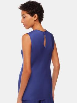 Whistles Clara Longline Shell Top - view 2, Blue