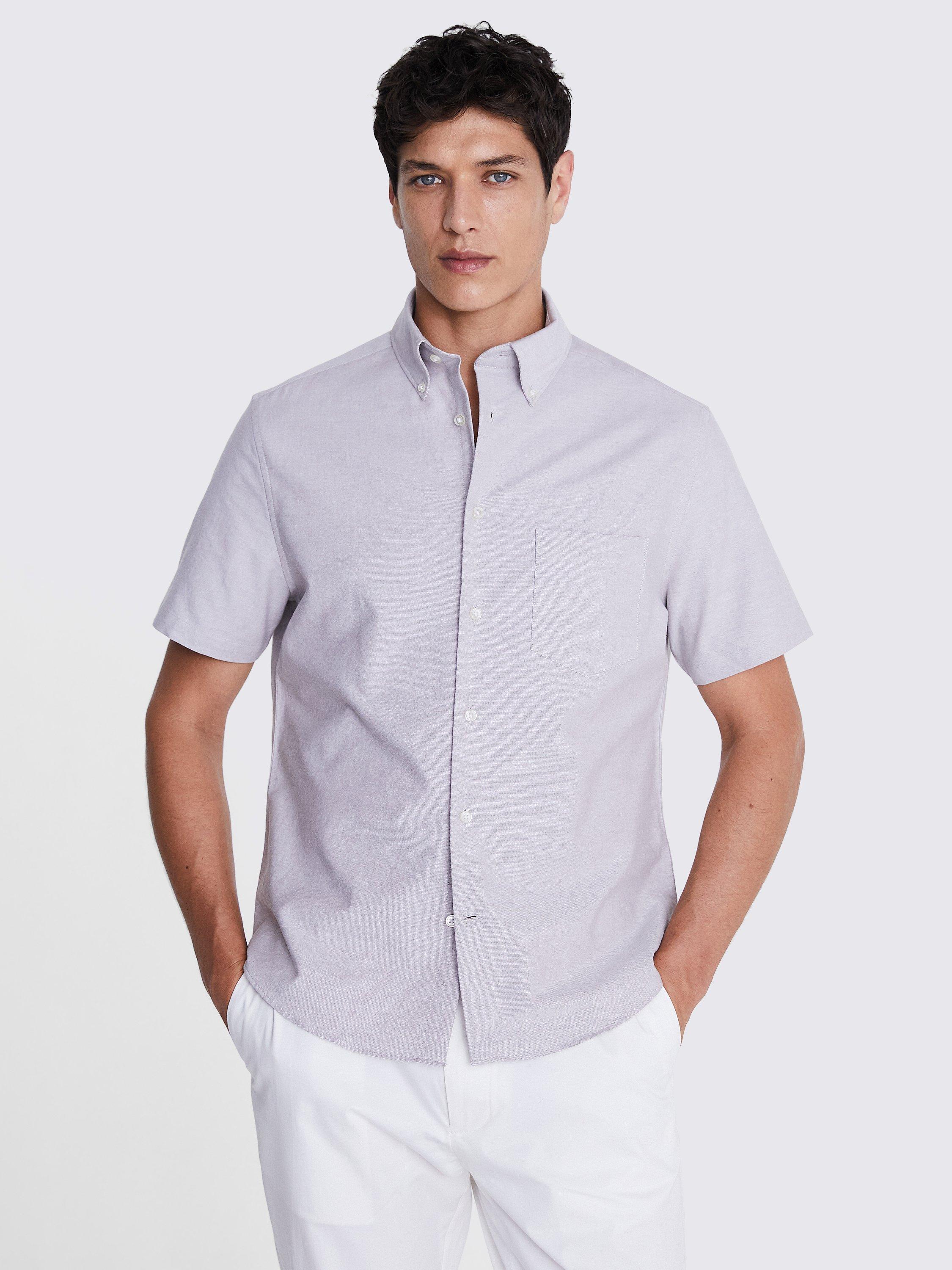 Moss Washed Oxford Shirt, Beige