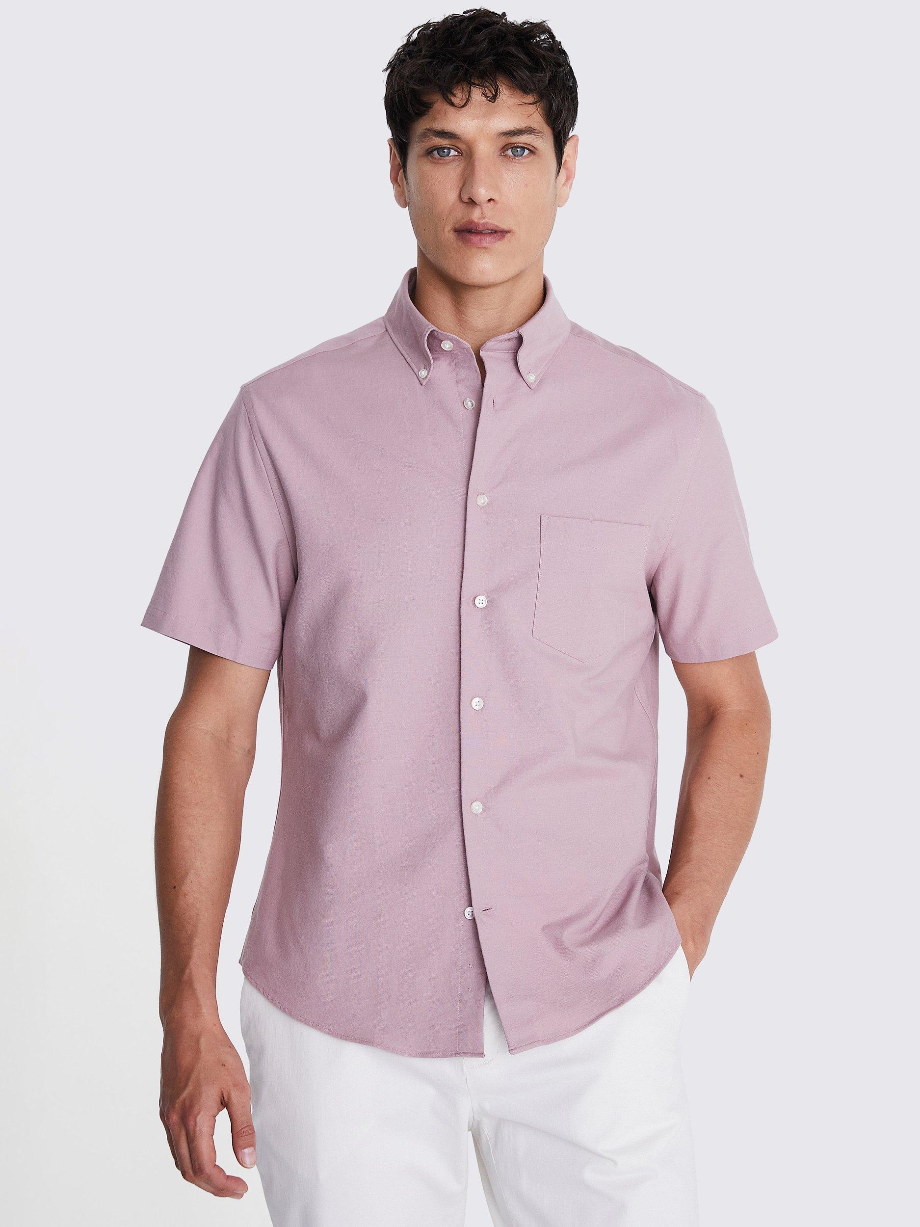 Moss Washed Oxford Shirt, Pink