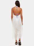 Whistles Halterneck Beach Jumpsuit, White