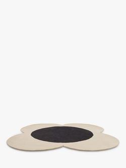 Orla Kiely Flower Spot Rug, Black - view 2, Black