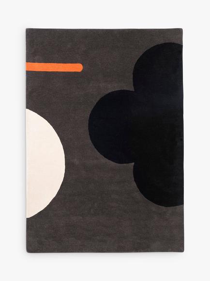 Orla Kiely Geometric Flower Rug, Blue, Blue
