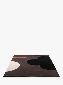 Orla Kiely Geometric Flower Rug, Blue - view 2, Blue