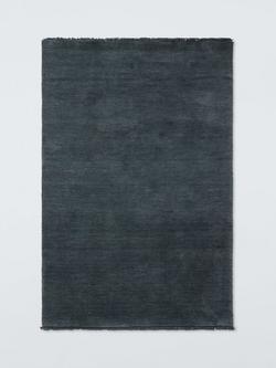 John Lewis Plain Hand Woven New Zealand Pure Wool Rug, Blue