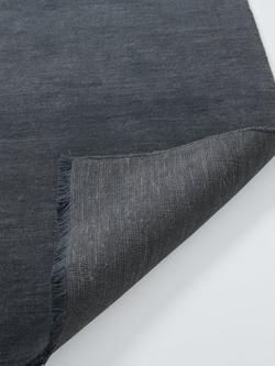 John Lewis Plain Hand Woven New Zealand Pure Wool Rug - view 2, Blue