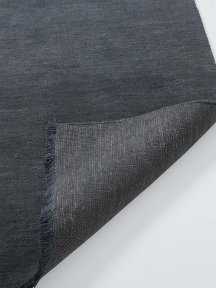 John Lewis Plain Hand Woven New Zealand Pure Wool Rug - view 2, Blue