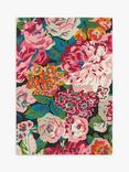 Sanderson Rose & Peony Rug, Cerise