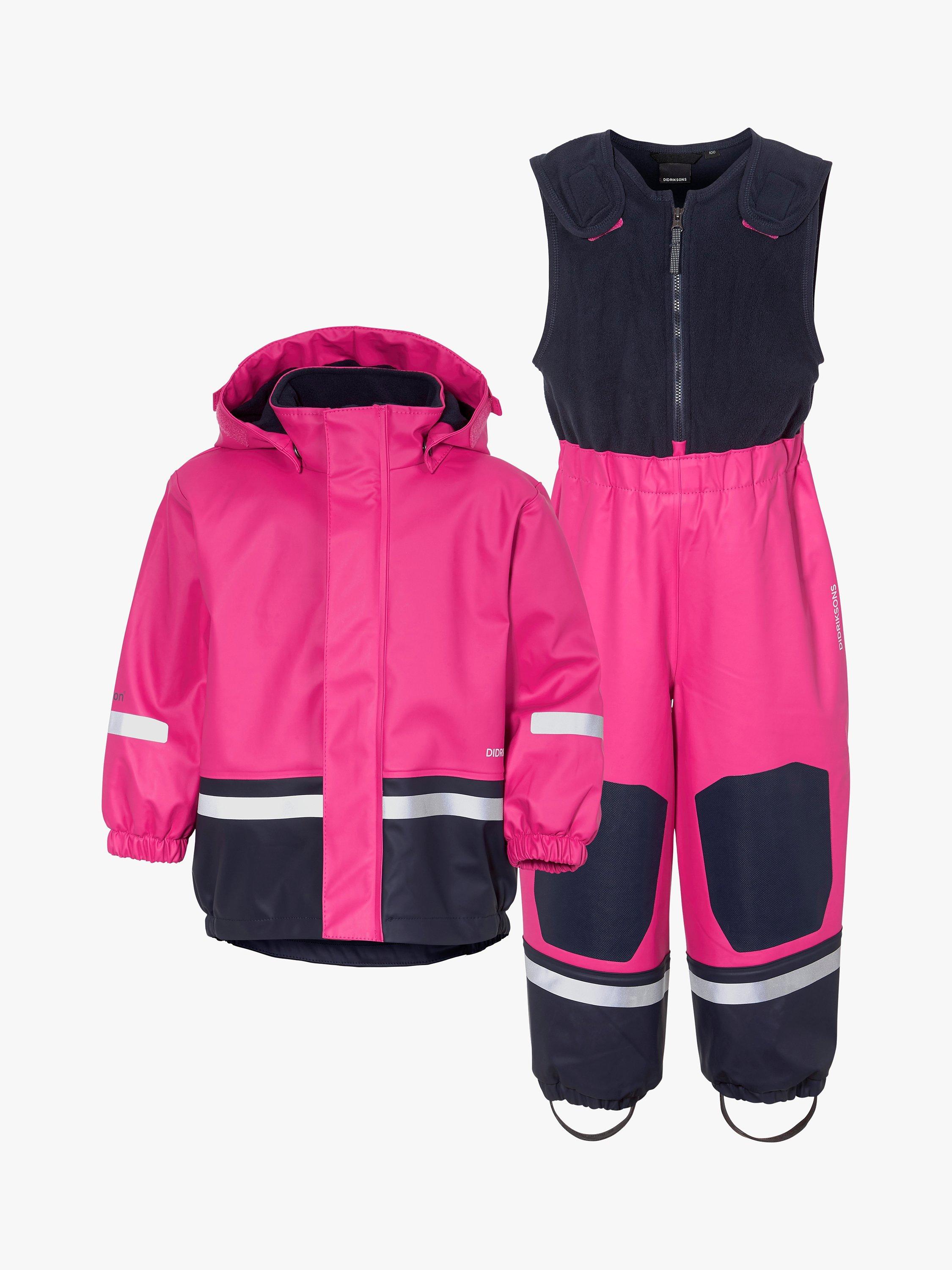 Didriksons Kids' Boardman Waterproof Set, Pink/Multi, 0-6 months