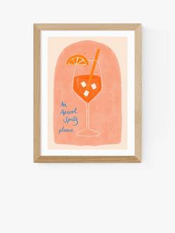 EAST END PRINTS Emmy Lupin Studio 'Aperol' Framed Print, Oak Frame