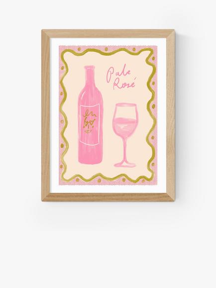 EAST END PRINTS Emmy Lupin Studio 'Rosé' Framed Print, Oak Frame
