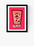 EAST END PRINTS Fox & Velvet 'Tomato Ketchup' Framed Print