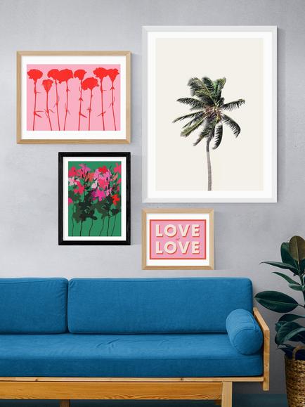 EAST END PRINTS Garima Dhawan 'Orchids 8' Framed Print - view 2, Black Frame