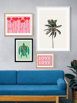 EAST END PRINTS Rachel Lee 'Sea Turtle' Framed Print - view 2, Black Frame