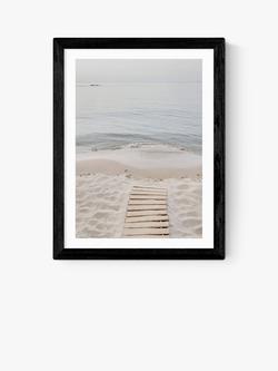 EAST END PRINTS Sisi and Seb 'To the Sea' Framed Print, Black Frame