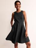 Boden Carla Linen Mini Dress, Black