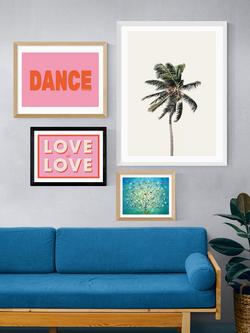 EAST END PRINTS Studio Eleni 'Love is Love' Framed Print - view 2, Black Frame