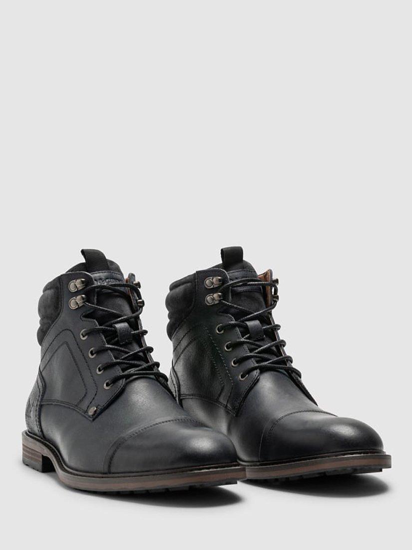 Product image 9 of 9, which shows Rodd & Gunn Dunedin Leather Military Boots, Onyx Wash, 8